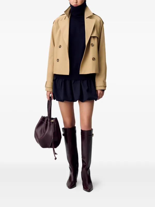 新品未使用　CLAUDIE PIERLOT トレンチコート セール】 【小さいサイズ】ベーシックトレンチコート/はっ水加工