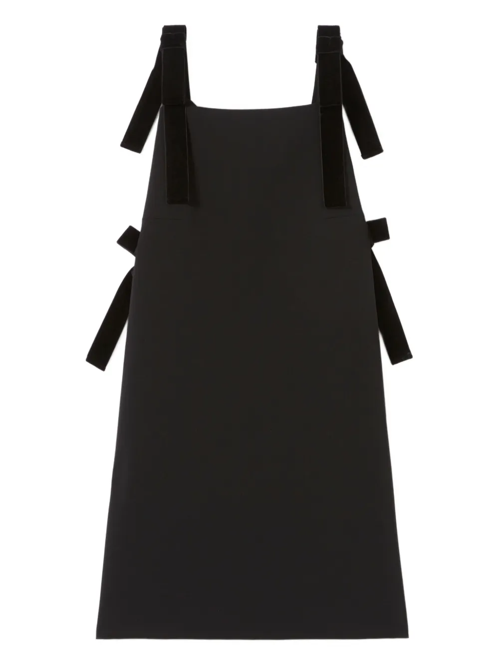 Claudie Pierlot velvet-trimmed square-neck mini dress | Black | Image 1