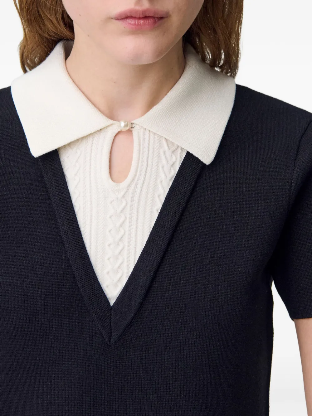 Claudie Pierlot Gebreide jurk Zwart