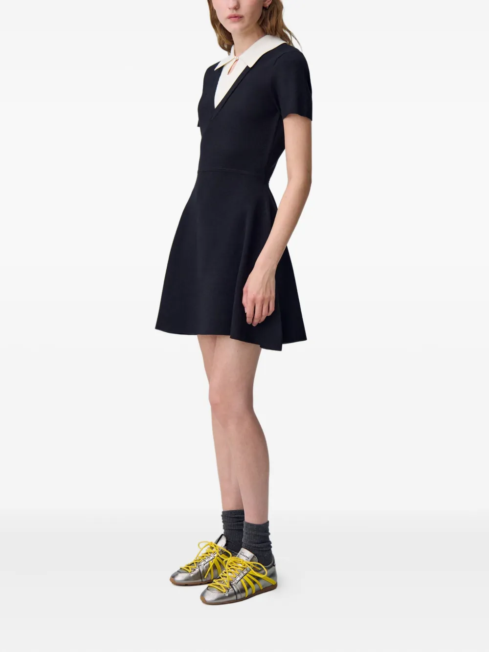 Claudie Pierlot Gebreide jurk Zwart