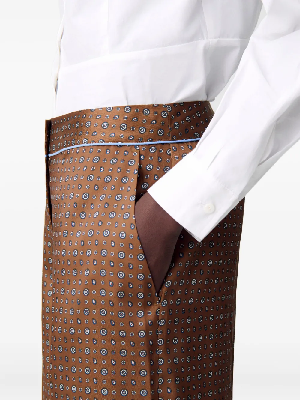 Claudie Pierlot Broek met patroon Bruin