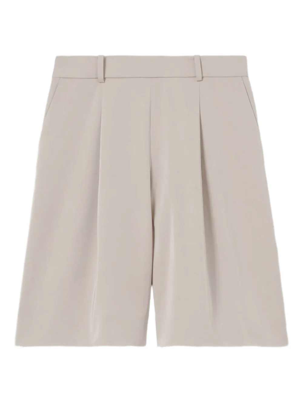 Claudie Pierlot Geplooide bermuda shorts Beige