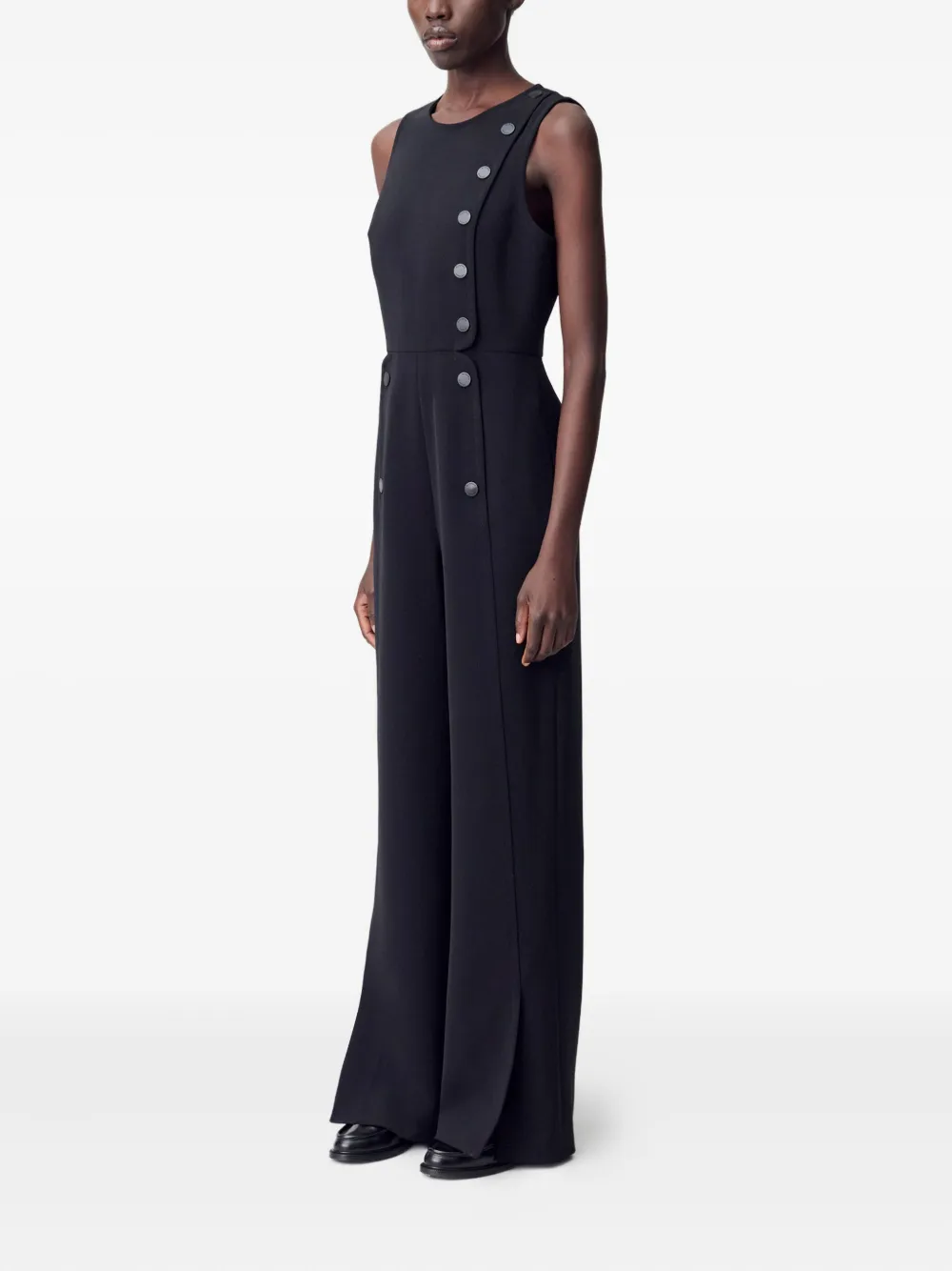 Claudie Pierlot Jumpsuit Mit Knopfdetail In Black