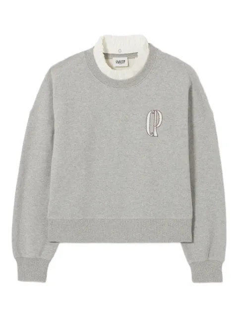 Claudie Pierlot sudadera con logo bordado