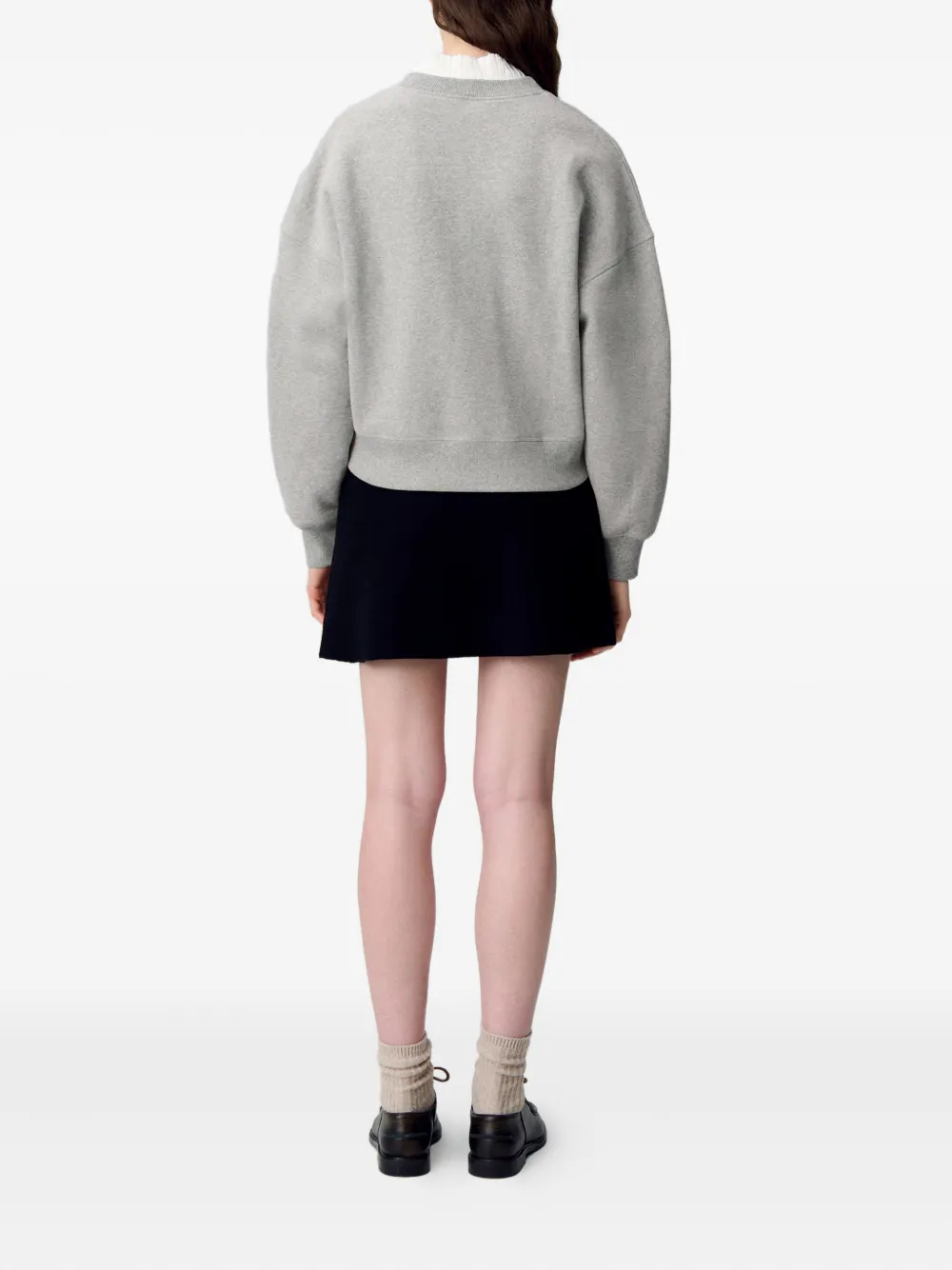 Claudie Pierlot Sweater met geborduurd logo Grijs
