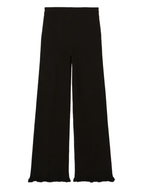 Claudie Pierlot pantalones tejidos de canalé