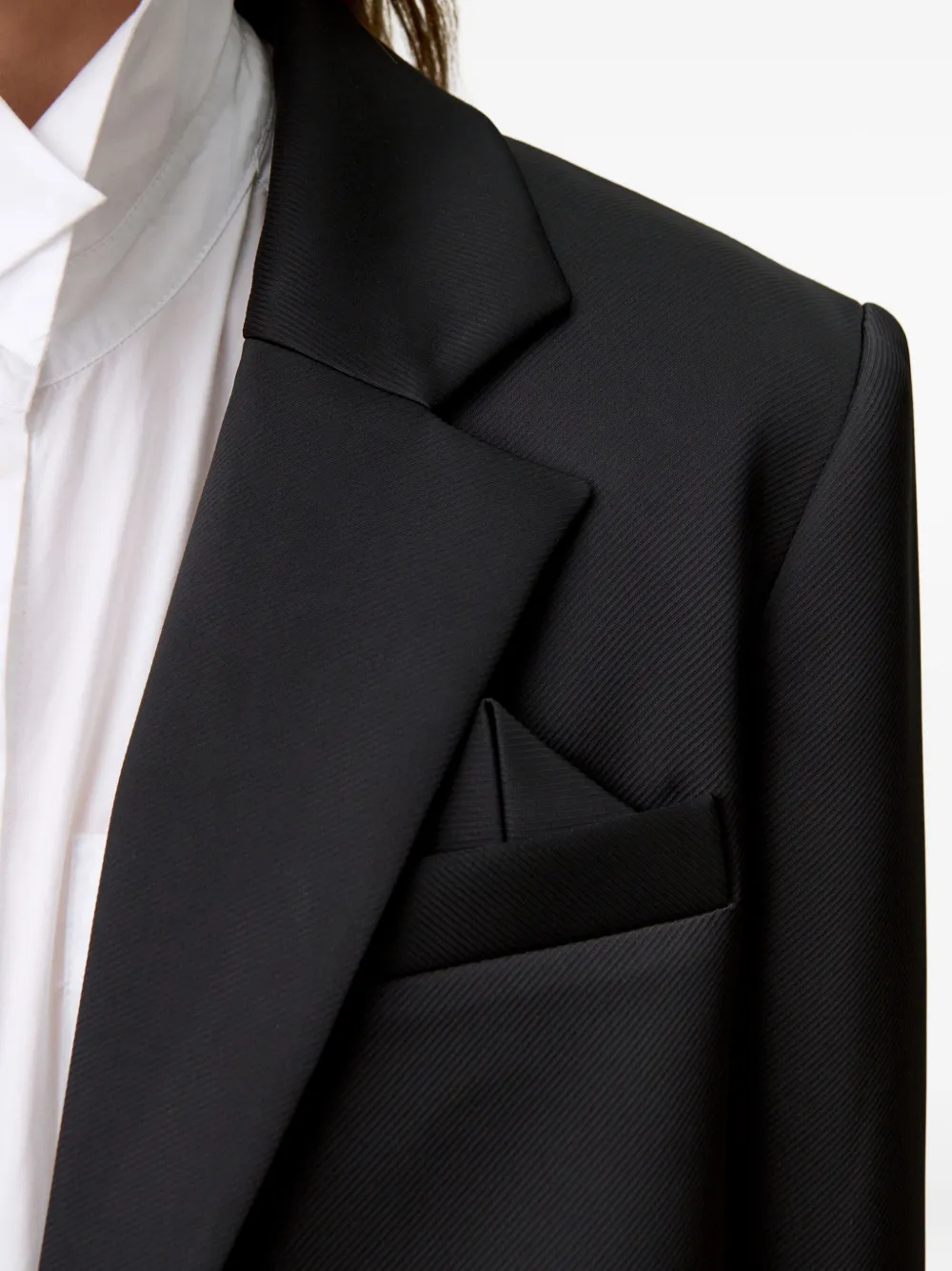 Claudie Pierlot Cropped blazer met zak Zwart