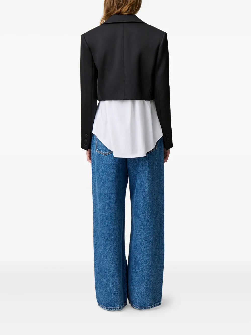Claudie Pierlot Cropped blazer met zak Zwart