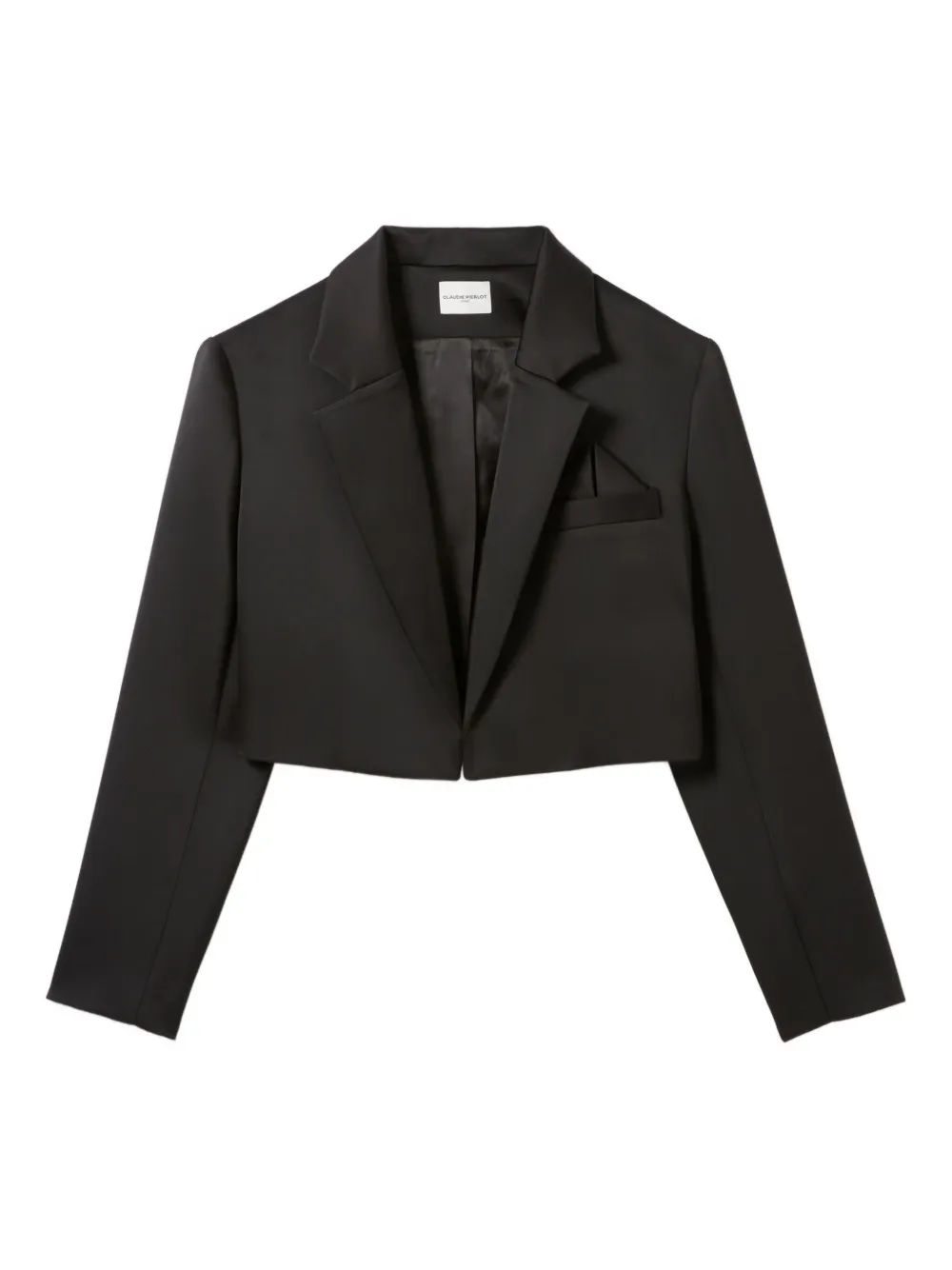 Claudie Pierlot cropped pocket blazer | Black | Image 1