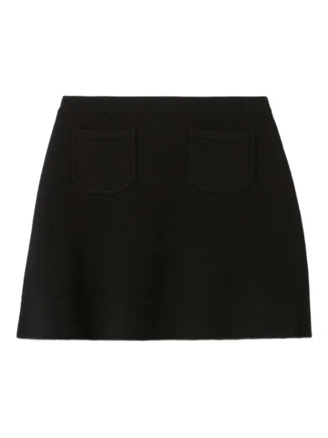 Claudie Pierlot A-line knitted mini skirt