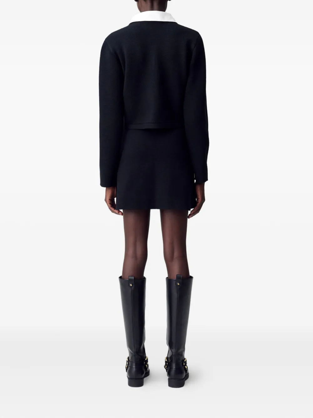 Claudie Pierlot Gebreide mini-rok Zwart