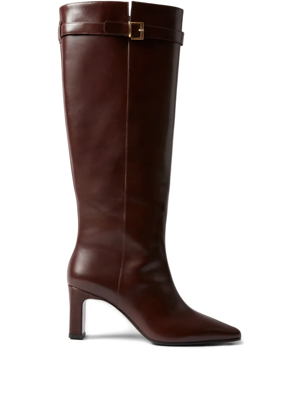 Claudie Pierlot buckle-fastening leather boots Brown