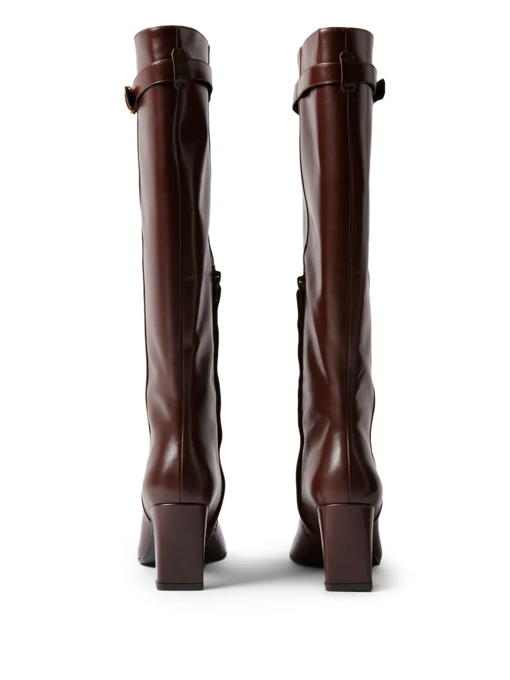 Claudie Pierlot buckle-fastening leather boots Brown