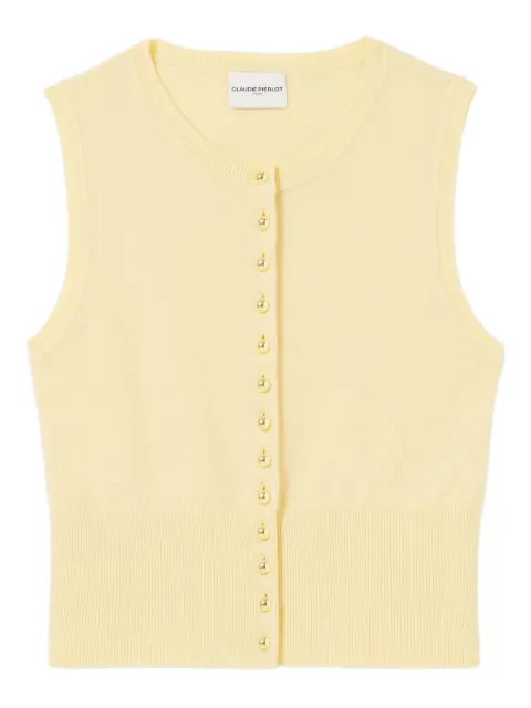 Claudie Pierlot button-up knitted top