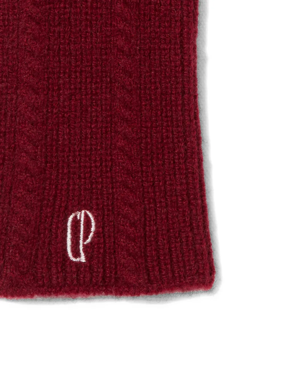 Claudie Pierlot Kabelgebreide handschoenen - Rood