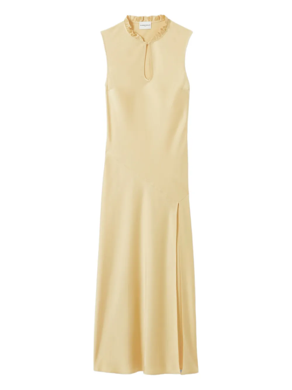 Claudie Pierlot ruffled-neck sleeveless maxi dress | Yellow | Image 1
