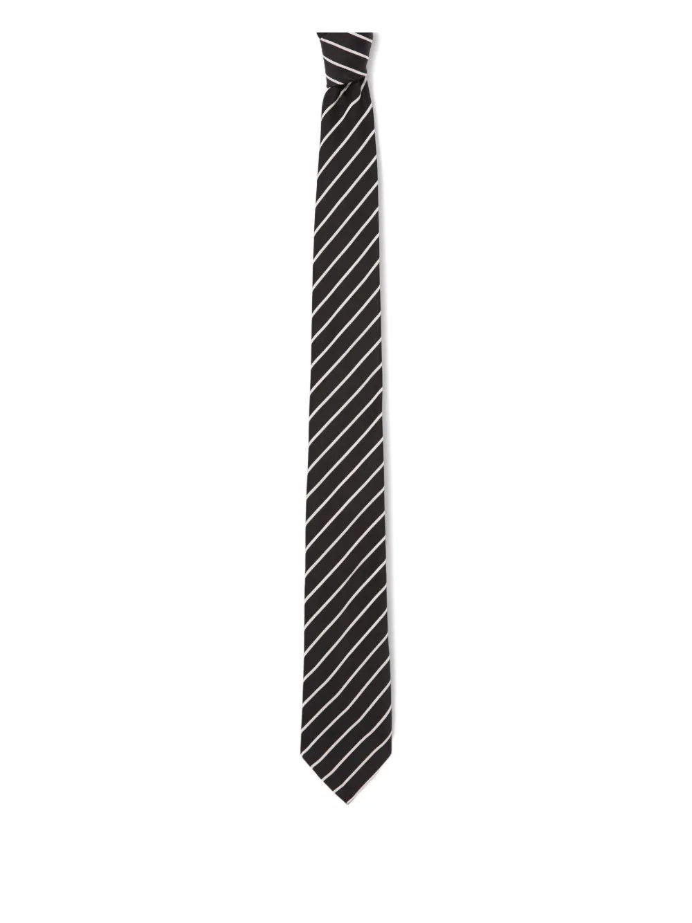 Claudie Pierlot diagonal-stripe pattern tie | Black | Image 1