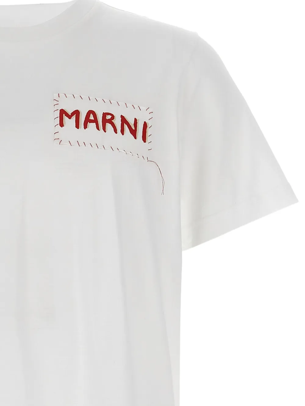 Marni T-shirt met borduurwerk Wit