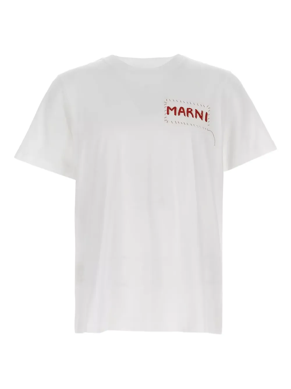 Marni embroidered T-shirt - ホワイト Marni embroidered T-shirt - ホワイト