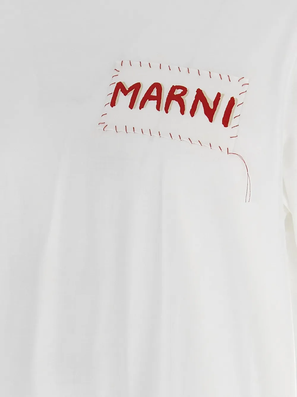 Marni T-shirt met borduurwerk Wit