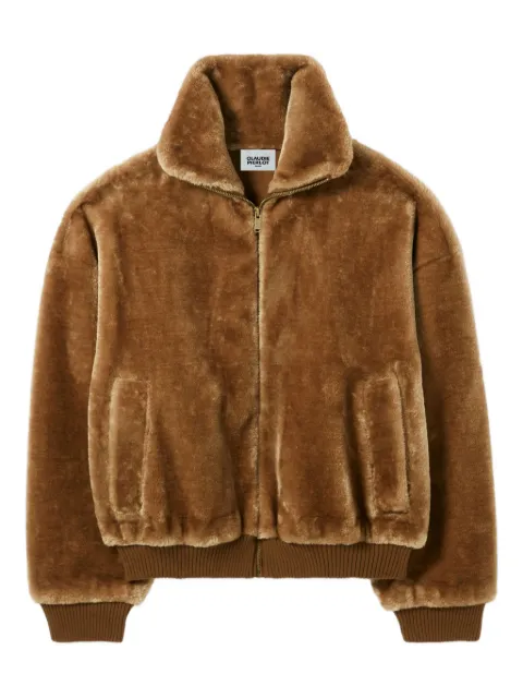 Claudie Pierlot faux-fur zip-up jacket