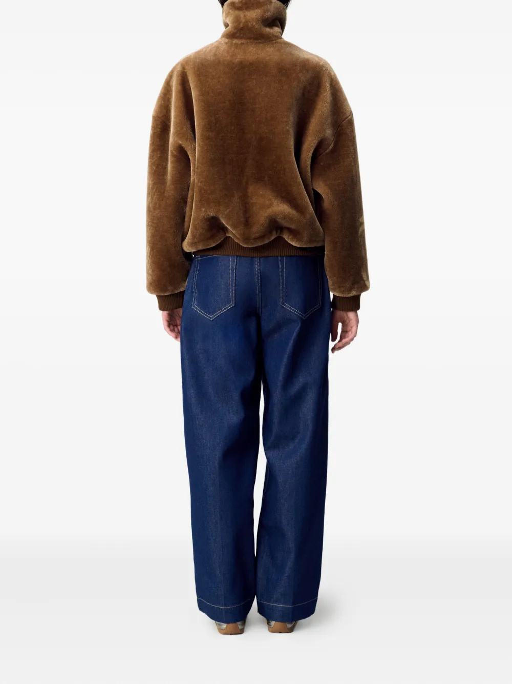 Claudie Pierlot Jack van imitatiebont Bruin