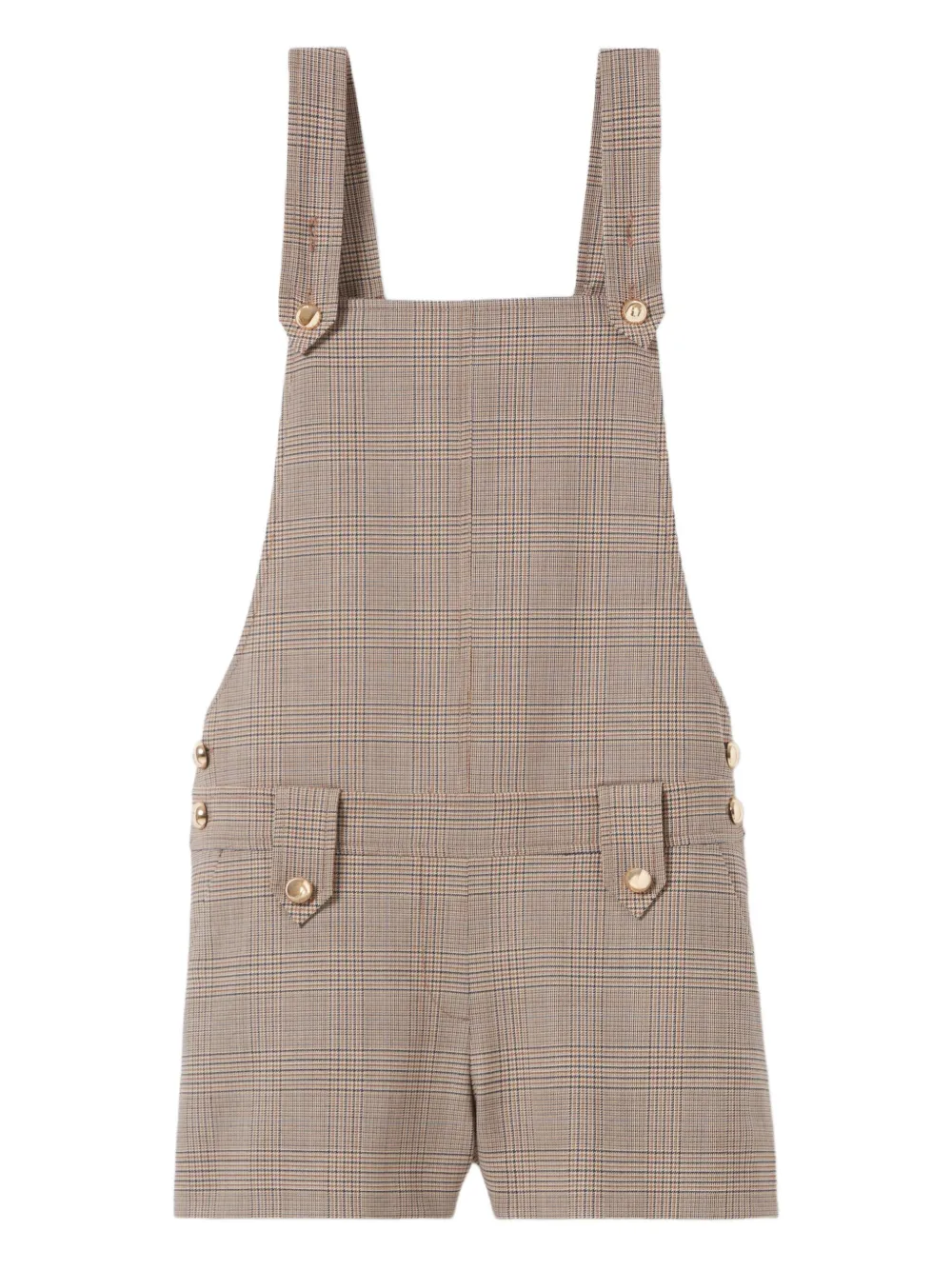 Claudie Pierlot チェック ロンパース - ニュートラル Claudie Pierlot チェック ロンパース - ニュートラル