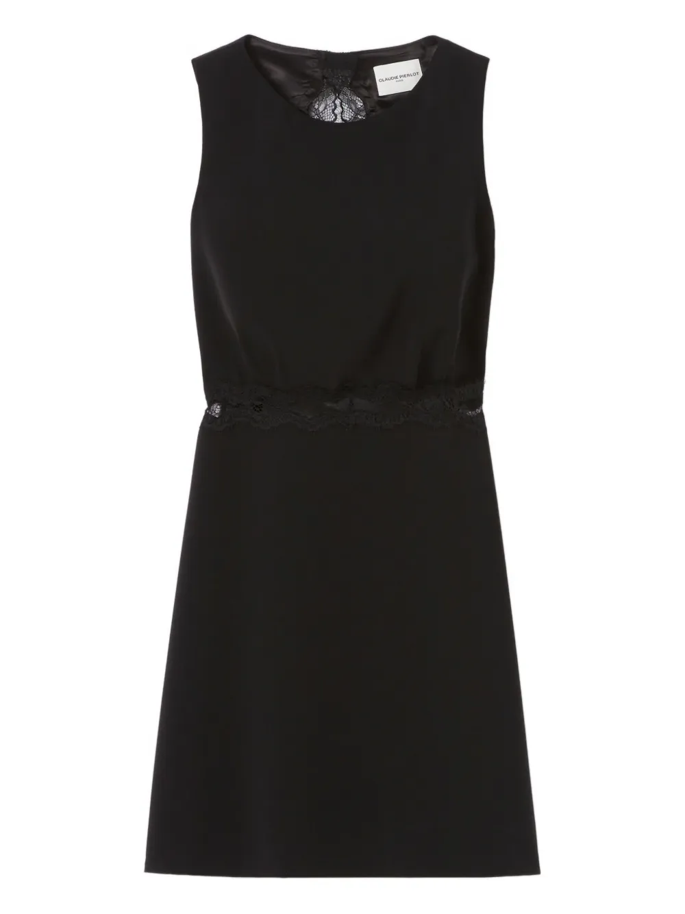 Claudie Pierlot lace-insert sleeveless dress | Black | Image 1