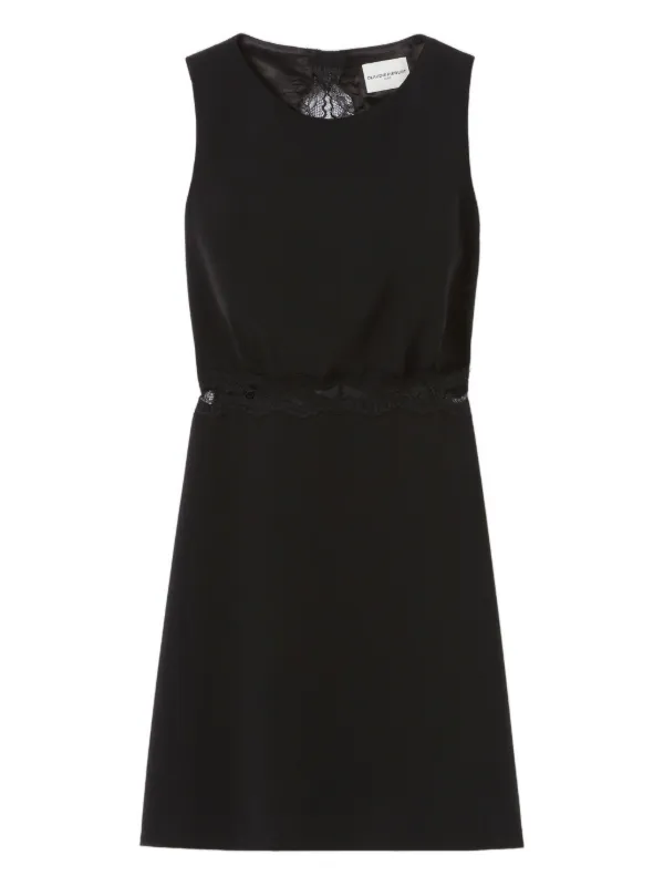 Claudie Pierlot lace-insert Sleeveless Dress | Black | FARFETCH CA Claudie Pierlot lace-insert Sleeveless Dress | Black | FARFETCH CA
