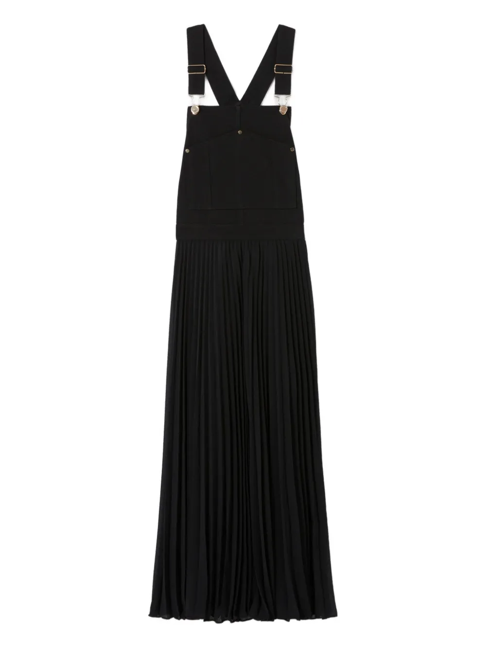 Claudie Pierlot Geplooide midi-jurk Zwart