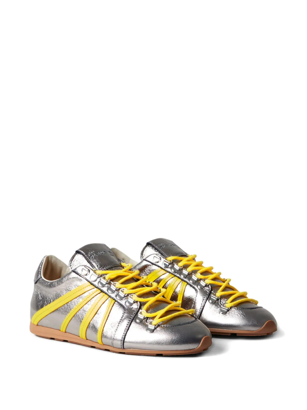 Claudie Pierlot Gestreepte sneakers - Zilver