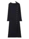 Claudie Pierlot tie-neck button-detail dress - Blue