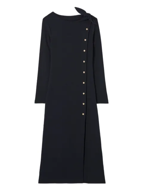 Claudie Pierlot tie-neck button-detail dress