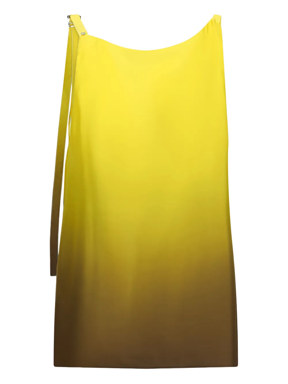 Sportmax ombré V-neck top Geel