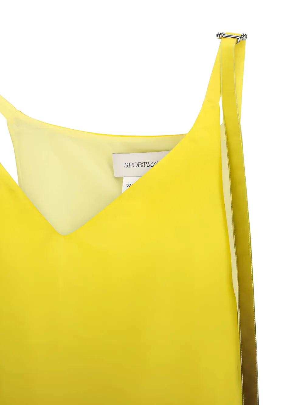 Sportmax ombré V-neck top Geel