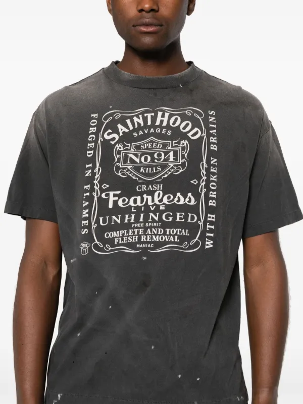 SAINT Mxxxxxx X NEIGHBORHOOD Tシャツ XL SAINT MXXXXXX x Neighborhood Cotton T-shirt | Black | FARFETCH