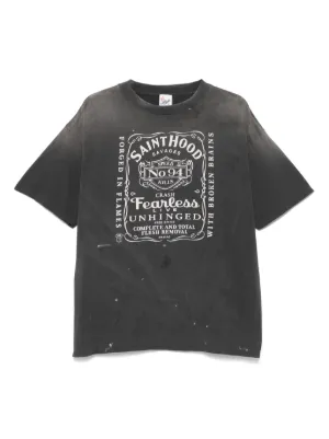 SAINT MXXXXXX Joker graphic-print T-shirt | Black | FARFETCH
