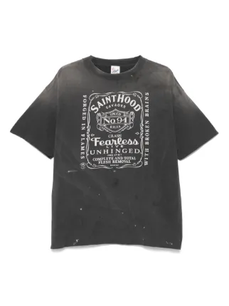 SAINT MXXXXXX x Neighborhood Cotton T-shirt | Black | FARFETCH