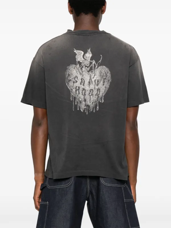 SAINT Mxxxxxx X NEIGHBORHOOD Tシャツ XL SAINT MXXXXXX x Neighborhood Cotton T-shirt | Black | FARFETCH