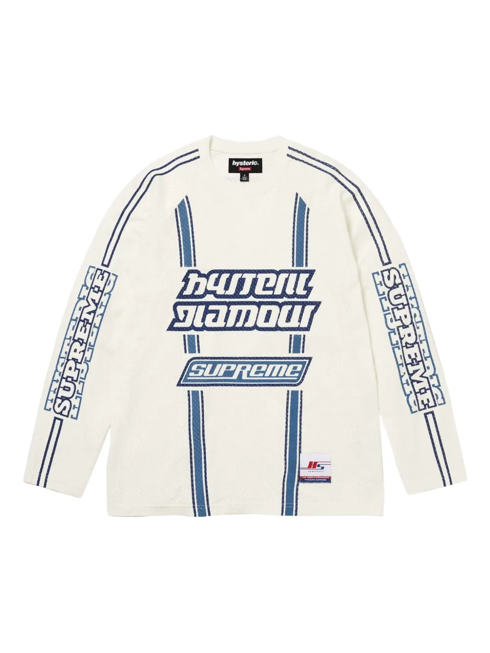 Supreme playera con logo estampado en colaboración con Hysteric Glamour | blanco | Image 1