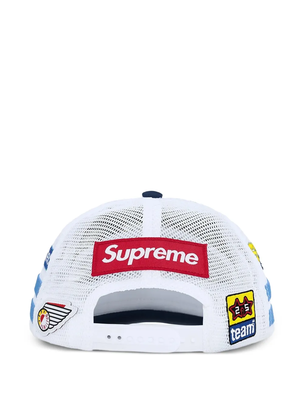 Supreme x SpongeBob Square Pants x Jeff Hamilton honkbalpet met geborduurd logo - Blauw