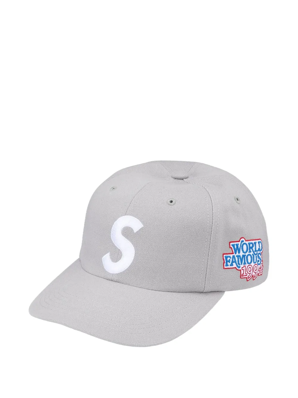 Supreme World Famous honkbalpet Grijs