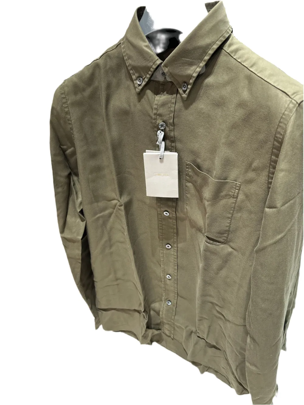 TOM FORD Button-down overhemd met borstzak - Groen