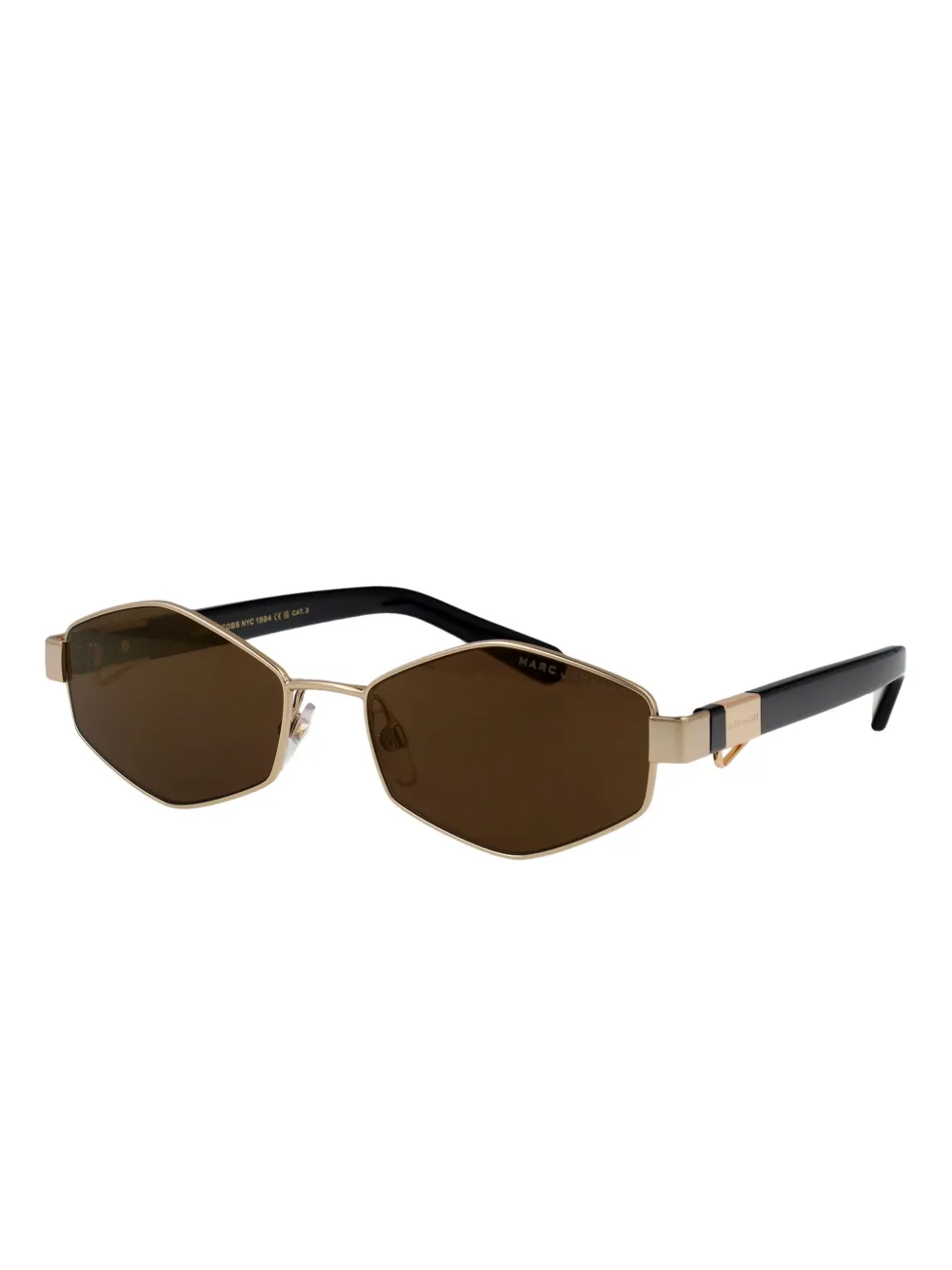 Marc Jacobs Eyewear Zonnebril met geometrisch montuur Goud