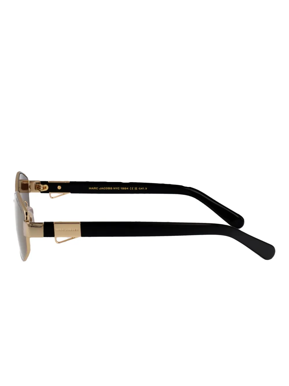 Marc Jacobs Eyewear Zonnebril met geometrisch montuur Goud