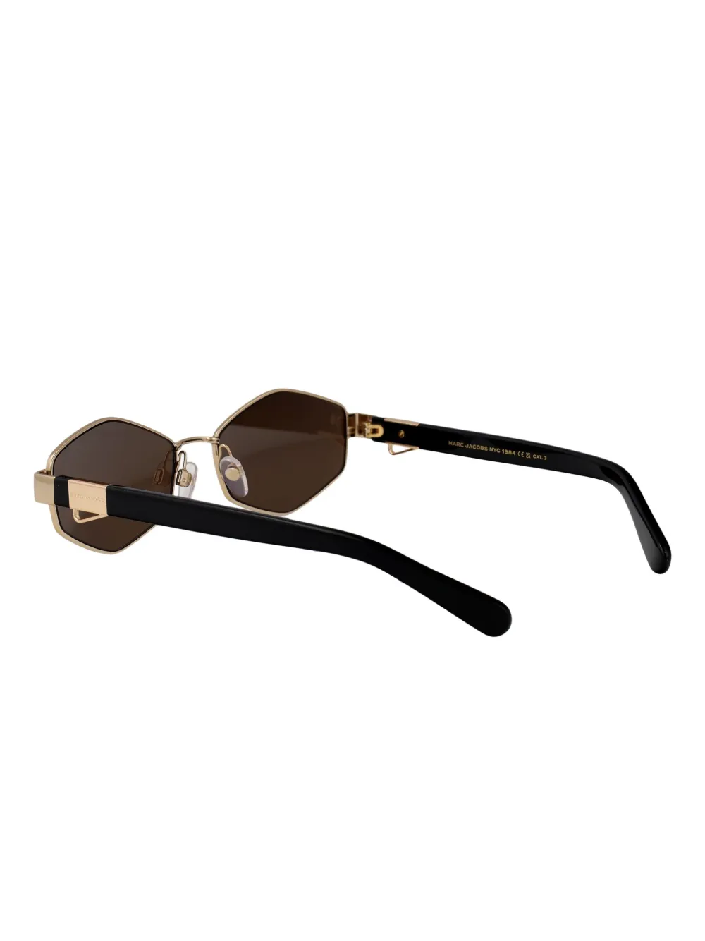 Marc Jacobs Eyewear Zonnebril met geometrisch montuur Goud