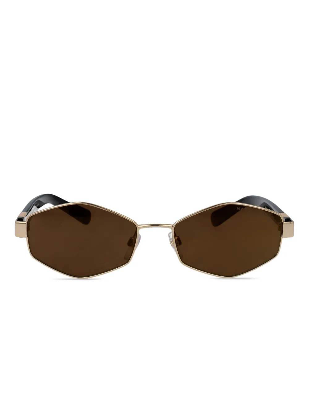 Marc Jacobs Eyewear Zonnebril met geometrisch montuur Goud