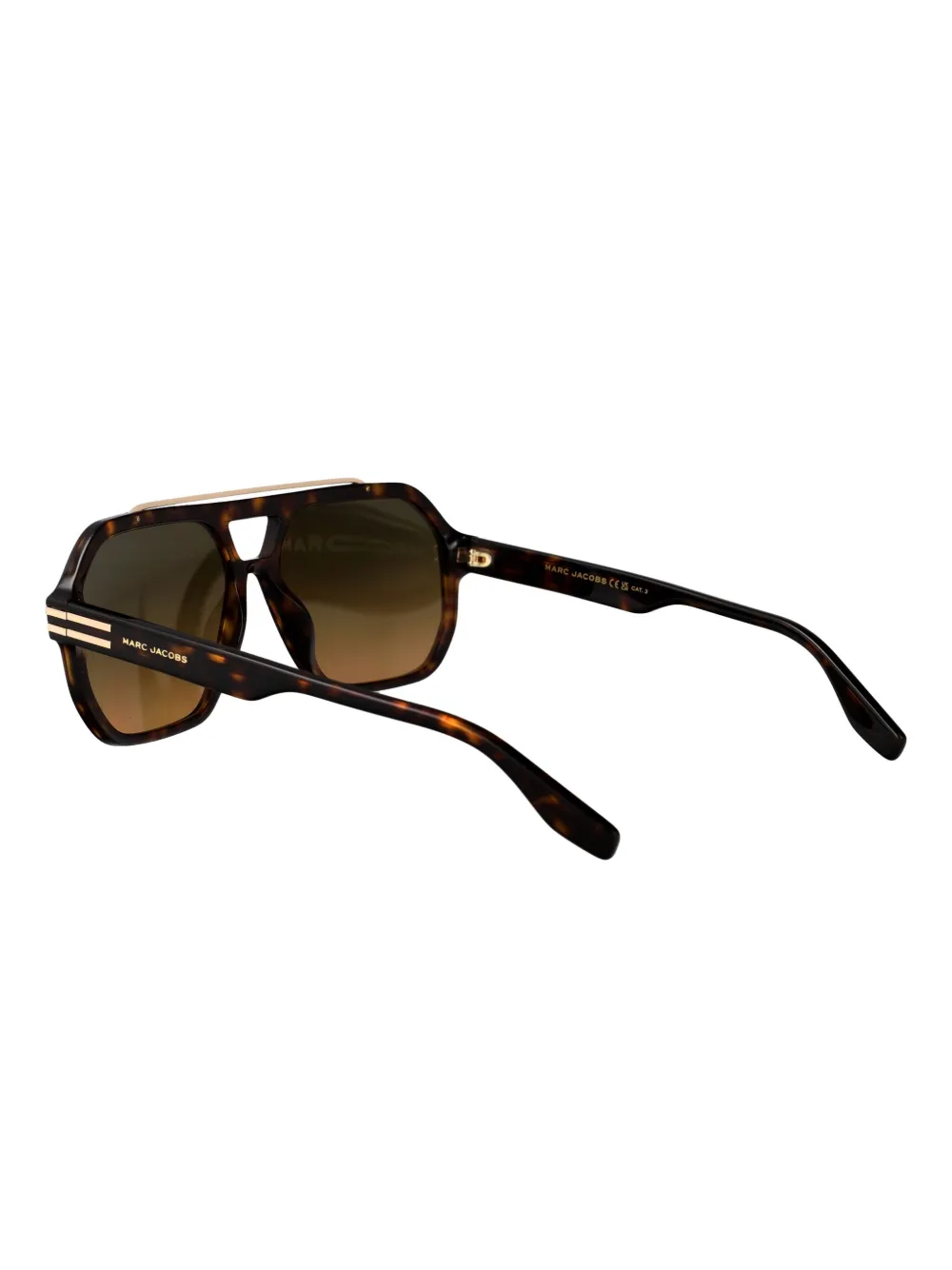 Marc Jacobs Eyewear Zonnebril met schilpadschild design Bruin