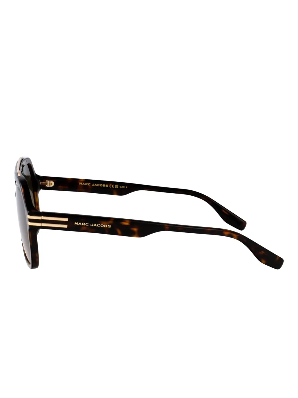 Marc Jacobs Eyewear Zonnebril met schilpadschild design Bruin