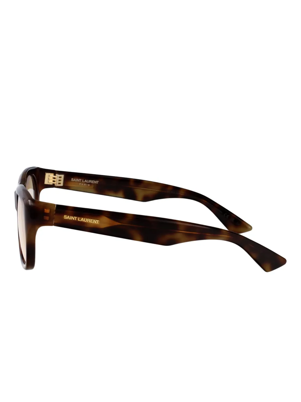 Saint Laurent Eyewear Zonnebril met vierkant montuur Bruin